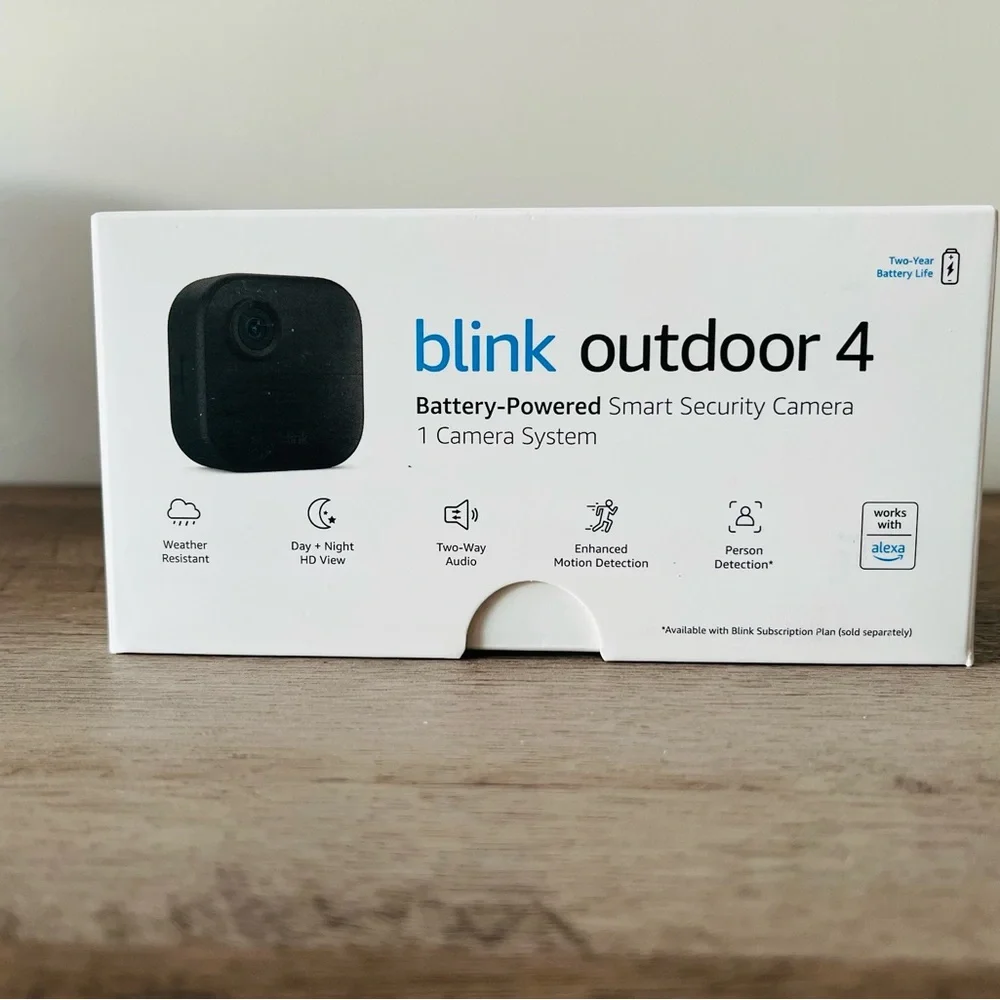 Blink Outdoor 4(4th Gen) 1-Camera System + Silicone Cover-Brand New Sealed